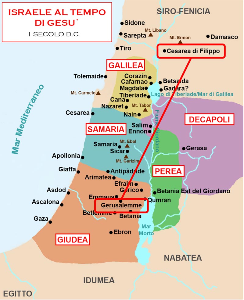 Mappa di Israele